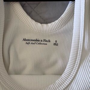 Abercrombie & Fitch Cream Ribbed Tank